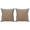vidaXL Sierkussens 2 st 40x40 cm kunstleer cappuccino