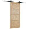vidaXL Schuifdeur ORKDAL 93 x 211 cm Bewerkt hout Naturel en Zwart