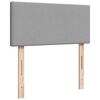 vidaXL Boxspring met matras stof lichtgrijs 90x190 cm