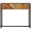 vidaXL Wandtafel met lade Bruin 90 x 35 x 75 cm Massief Acaciahout