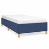 vidaXL Bedframe zonder matras 80x200 cm stof blauw