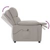 vidaXL Massagestoel stof taupe