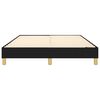 vidaXL Boxspring bed stof zwart 140x200 cm