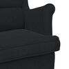 vidaXL Fauteuil Zwart 92 x 71 x 91 cm Fluweel