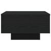 vidaXL Salontafel Zwart Eiken 55 x 55 x 31 cm Bewerkt hout