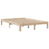 vidaXL Bedframe met hoofdbord massief grenenhout 150x200 cm