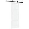 vidaXL Schuifdeur ORKDAL 73,5 x 198,5 cm Bewerkt hout Wit en zwart