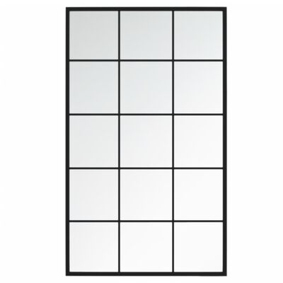 vidaXL Wandspiegels 2 st 100x60 cm metaal zwart