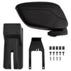 vidaXL Auto Armsteun 12x29x(32-46) cm ABS zwart