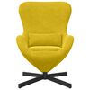 vidaXL Eivormige stoel Geel 63 x 73 x 90 cm Fluweel