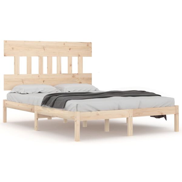 vidaXL Bedframe massief hout 120x200 cm