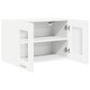 vidaXL Hangkast met opslag 2 pcs Wit 60 x 31 x 40 cm Bewerkt hout