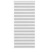 vidaXL Zebra rolgordijn 115x230 cm stofbreedte 110,9 cm lichtgrijs