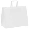 vidaXL Papieren zakken 250 st met hengsels 32x17x25 cm wit