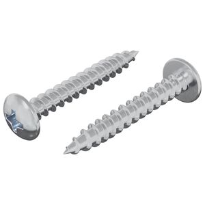 vidaXL Houten Schroef 2 st zilver M4 x 28 mm IJzer