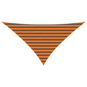 vidaXL Zonneschaduwzeil Oranje en Bruin 2,5 x 2,5 x 3,5 m