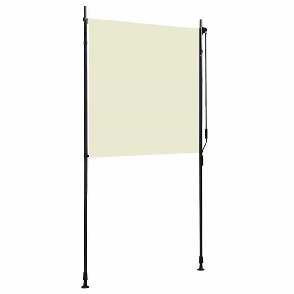 vidaXL Rolgordijn voor buiten 120x270 cm crème
