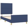 vidaXL Bedframe zonder matras 90x200 cm stof blauw