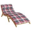 vidaXL Zon Loungerkussen Rood en grijs 178 x 60 x 4 cm Oxford stof