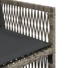 vidaXL 13-delige Tuinset met kussens poly rattan grijs