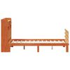 vidaXL Bed met boekenkast zonder matras grenenhout wasbruin 120x190 cm
