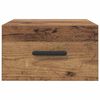 vidaXL Nachtkastje 2 pcs Oudhout 35 x 35 x 20 cm Bewerkt hout
