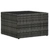 vidaXL 5-delige Loungeset met kussens poly rattan grijs