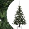 vidaXL Kunstkerstboom met kerstbal 120 cm 150 LED's Warmwit
