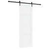 vidaXL Schuifdeur ORKDAL Wit en zwart 83 x 232 cm Massief grenenhout