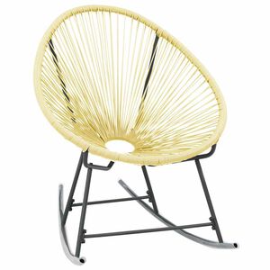 vidaXL Tuinstoel Acapulco poly rattan beige