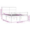 vidaXL Seniorenbed met hoofdbord massief hout 160x200 cm