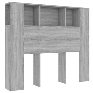 vidaXL Hoofdbordkast 120x18,5x102,5 cm grijs sonoma eikenkleurig