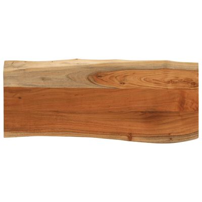 vidaXL Tafelblad rechthoekig natuurlijke rand 100x40x3,8 cm acaciahout