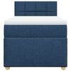 vidaXL Boxspring met matras stof blauw 100x200 cm