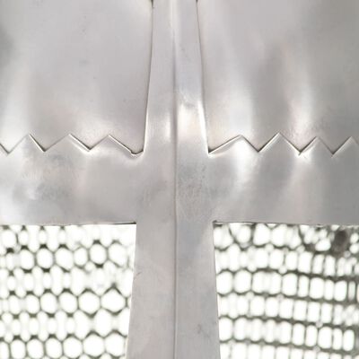vidaXL Ridderhelm replica LARP staal zilverkleurig