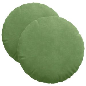 vidaXL Zitkussens 2 stuks Lichtgroen &Oslash; 40 x 13 cm Fluweel