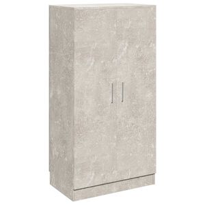 vidaXL Schoenenkast 55x35x108 cm bewerkt hout betongrijs