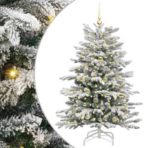 vidaXL Kunstmatige Inklapbare Kerstboom Wit 150 cm PE en PVC