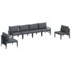 vidaXL Tuin Sofa Set Antraciet Staal