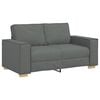 vidaXL 2-zitsbank Donkergrijs 160x78x84 cm Stof