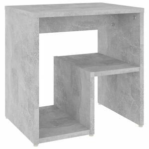 vidaXL Nachtkastje 40x30x40 cm bewerkt hout betongrijs
