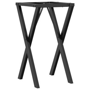 vidaXL Eettafelpoten X-frame 40x40x73 cm staal
