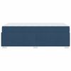 vidaXL Bedframe met matras Blauw 90 x 190 cm Stof