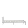 vidaXL Bedframe massief grenenhout wit 100x200 cm