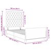 vidaXL Boxspringbed met hoofdeinde Roze 100 x 200 cm Fluweel