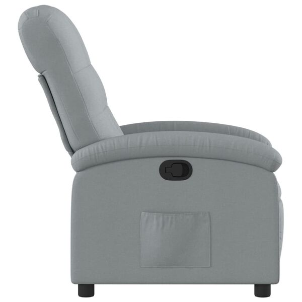 vidaXL Relaxfauteuil lichtgrijze stof