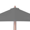 vidaXL Parasol met houten paal 150x200 cm antraciet