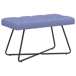 vidaXL Bank met knoopverstelling Jeans Blauw 80 x 40 x 46 cm Stof