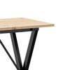 vidaXL Eettafel X-frame 80x50x75 cm massief grenenhout en staal
