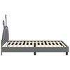 vidaXL Bedframe voor kinderen met hoofdbord Lichtgrijs 80 x 200 cm PU